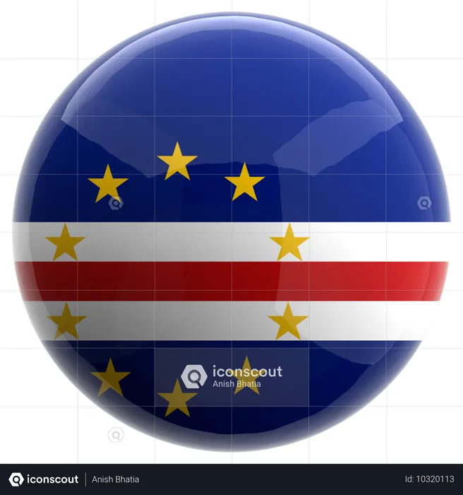 Cabo Verde Flag 3D Icon