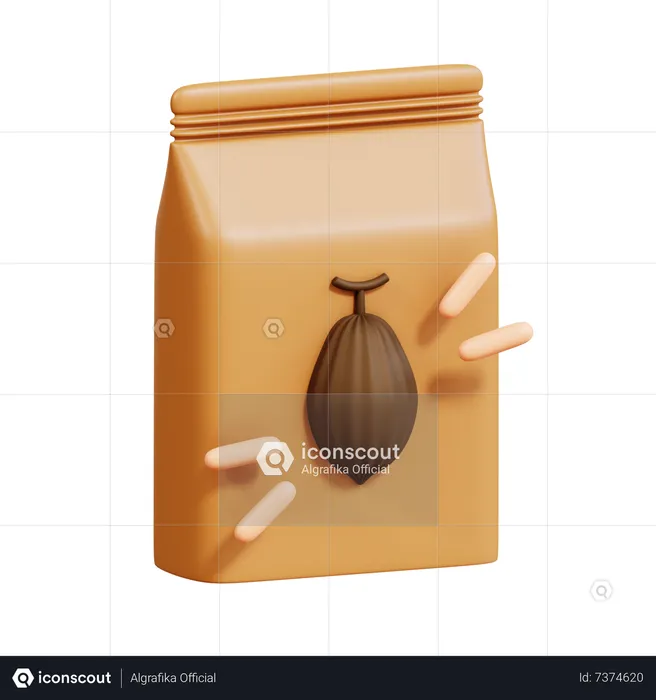 Polvo de cacao  3D Icon