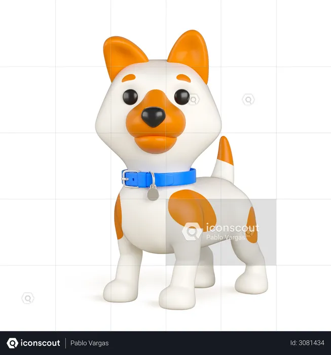 Filhote de cachorro  3D Icon