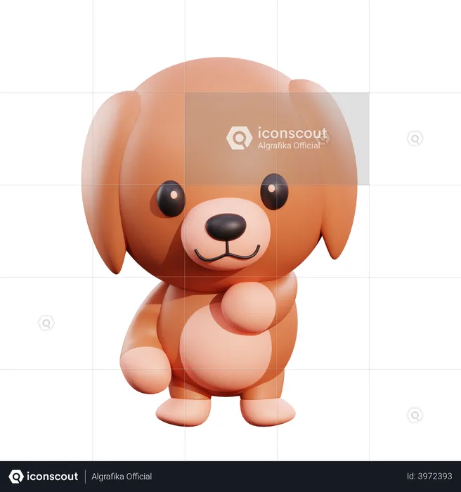 Cachorro  3D Illustration