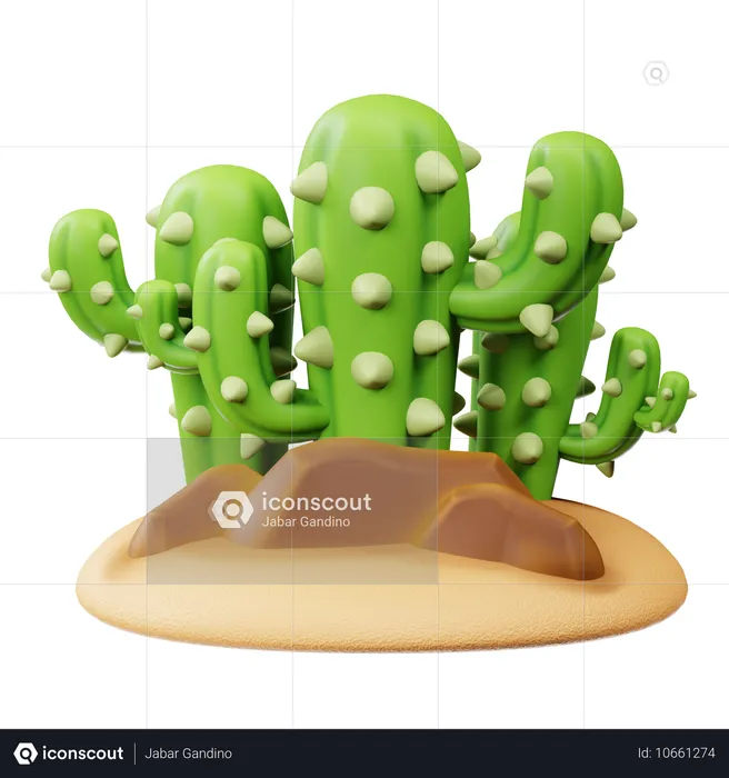 Cactus  3D Icon