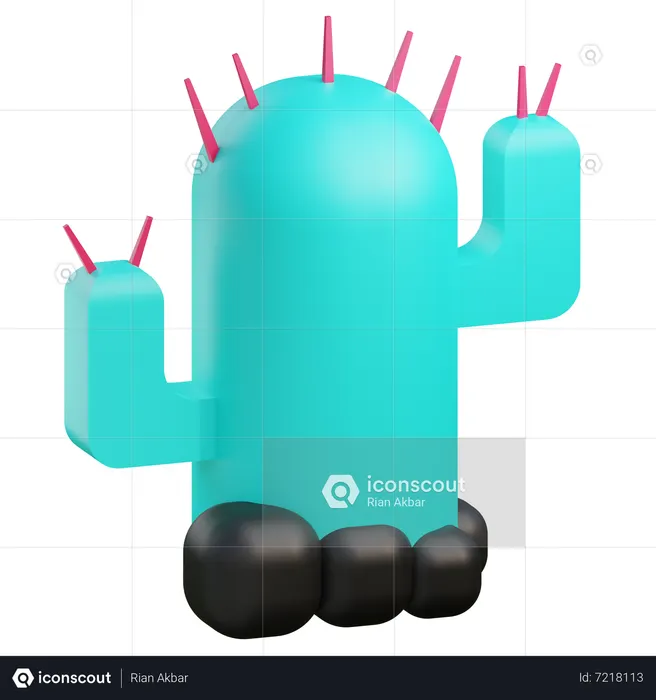 Cactus  3D Icon