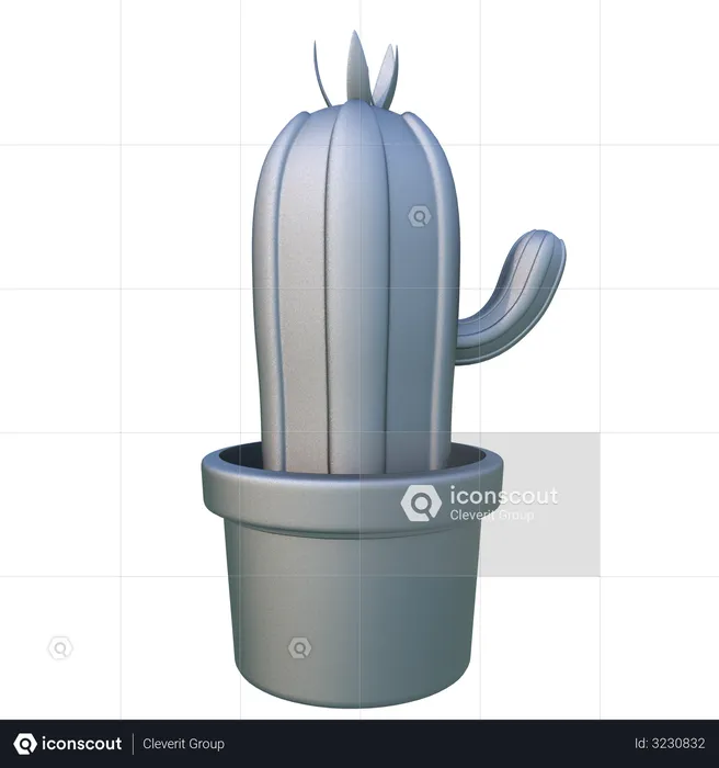 Cactus  3D Illustration