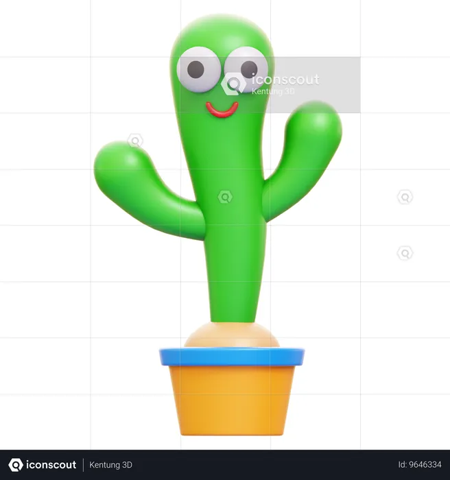 Juguete de cactus  3D Icon