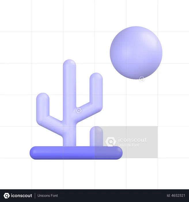 サボテンの植物  3D Icon