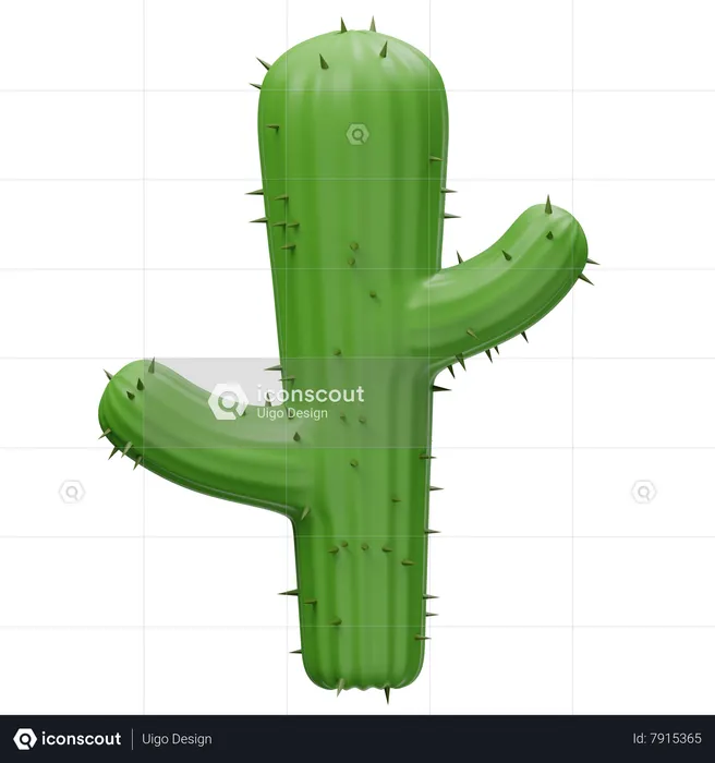 Cactus Tree  3D Icon