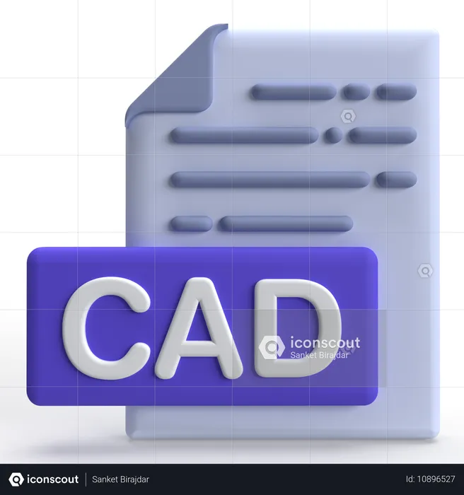 CAD-Datei  3D Icon