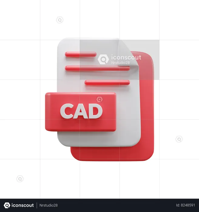 Cad File  3D Icon