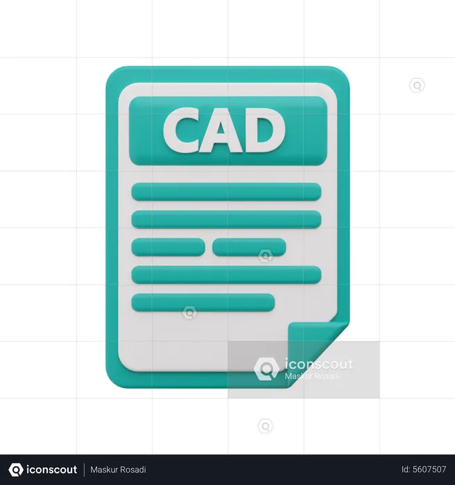 Cad file  3D Icon