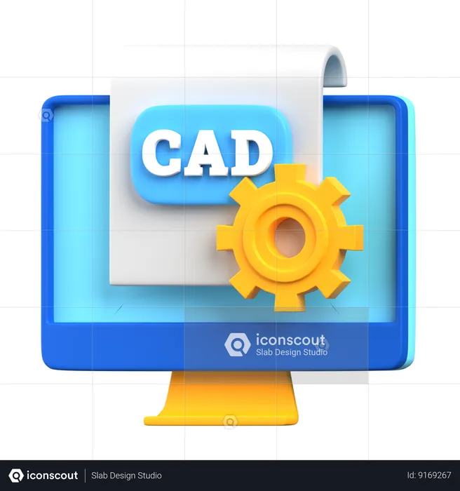 Software cad  3D Icon