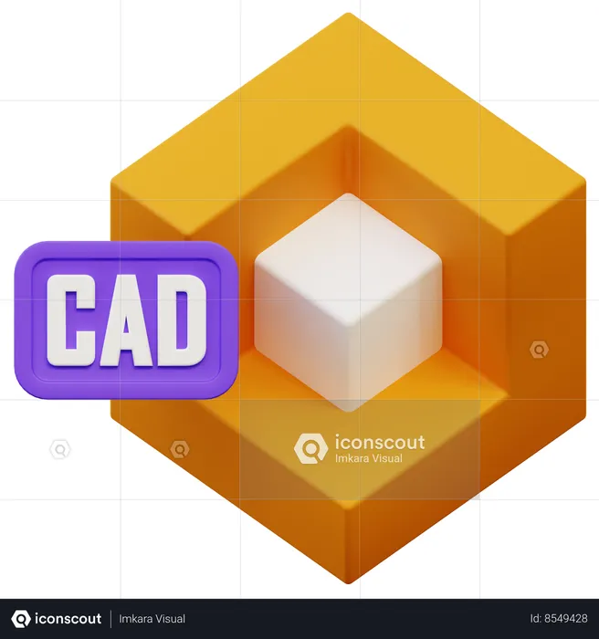 CAD Software  3D Icon