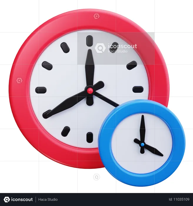 Cada hora  3D Icon