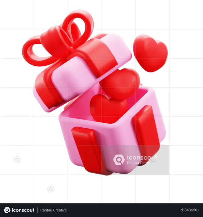 Cadeau d'amour  3D Icon