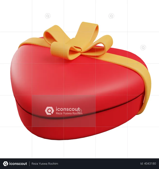 Cadeau d'amour  3D Illustration