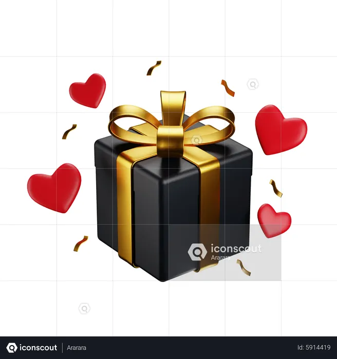 Cadeau d'amour  3D Icon