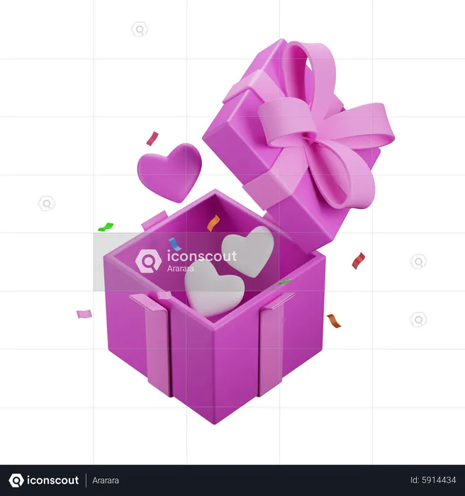 Cadeau d'amour  3D Icon