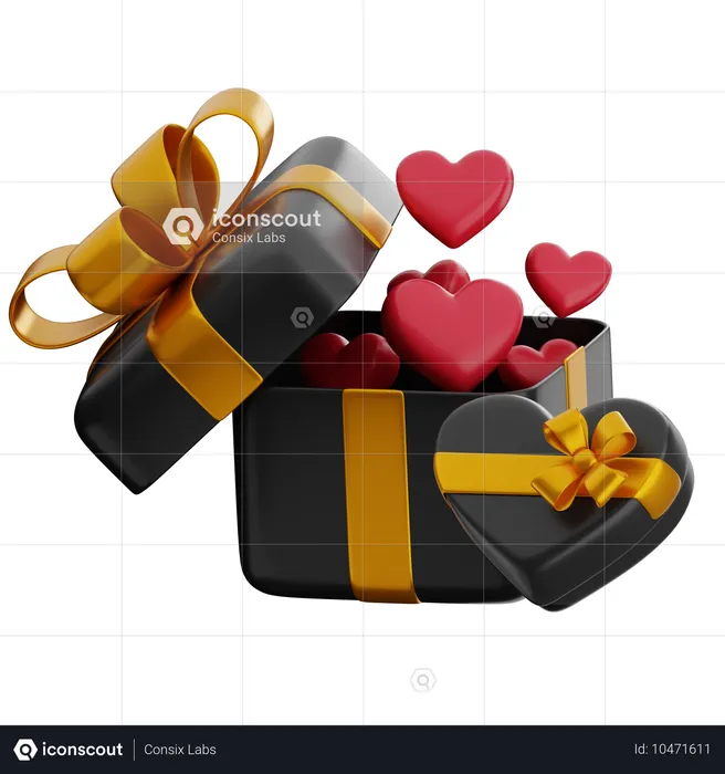 Cadeau de mariage  3D Icon