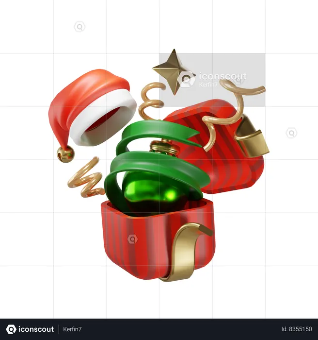 Cadeau de Noël  3D Icon