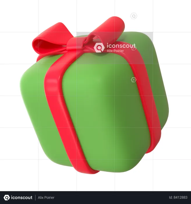 Cadeau de Noël  3D Icon