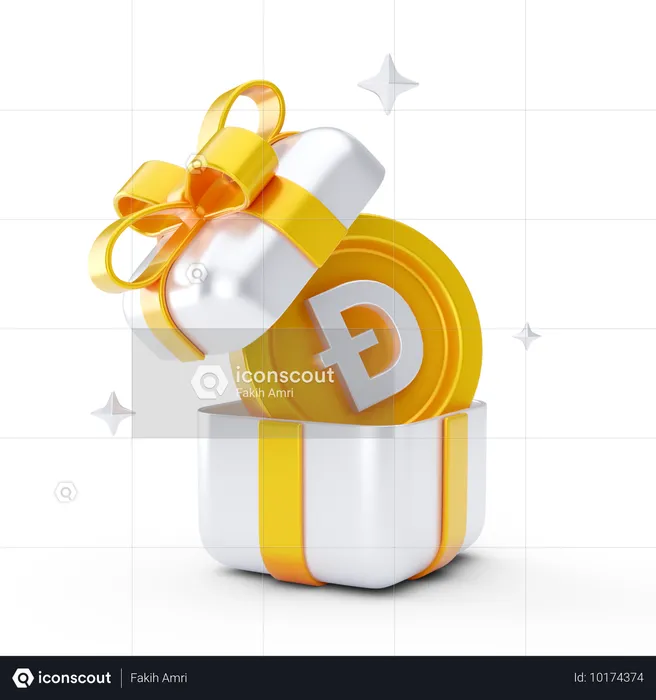 Cadeau dogecoin  3D Icon