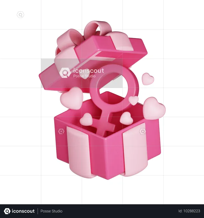 Cadeau pour la fête des femmes  3D Icon