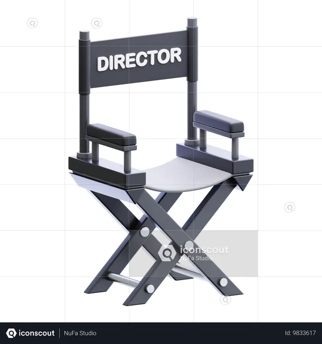 Cadeira de diretor  3D Icon