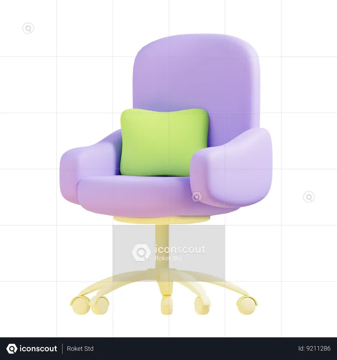 Cadeira de mesa  3D Icon