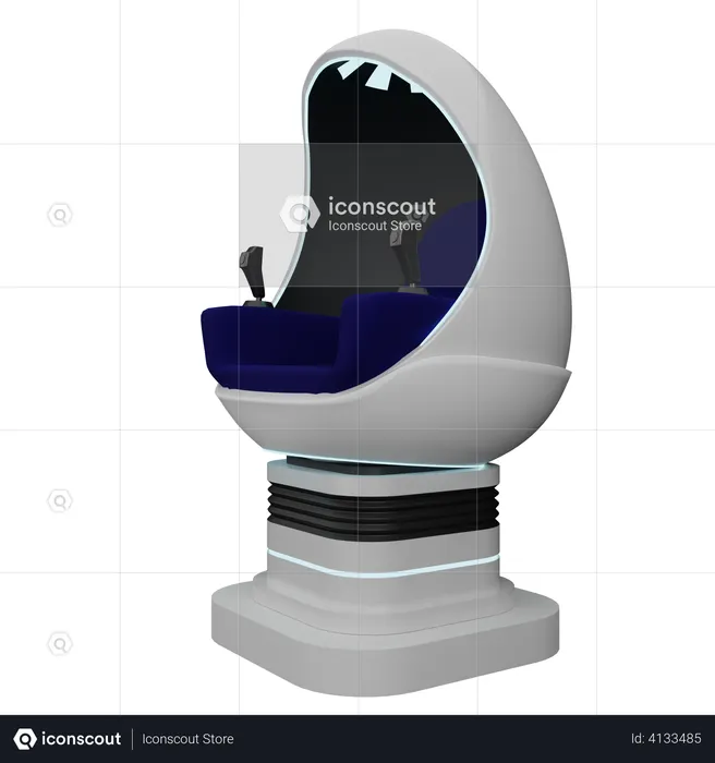 Cadeira de ovo vr  3D Illustration