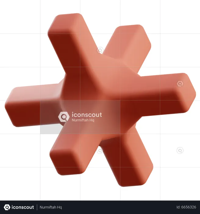 Cadena abstracta  3D Icon