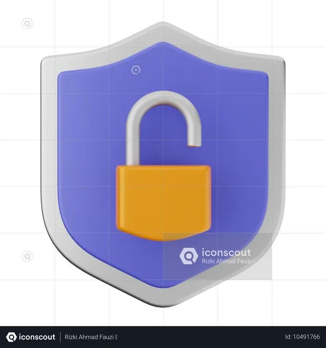 Protection par cadenas  3D Icon