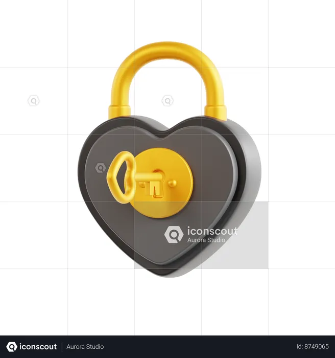 Cadenas coeur  3D Icon