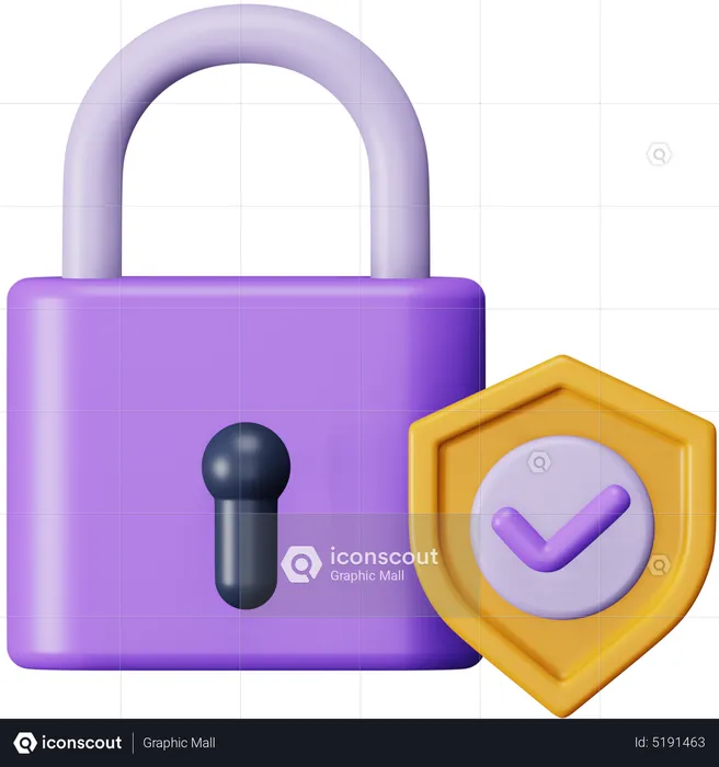 Cadenas sécurisé  3D Icon