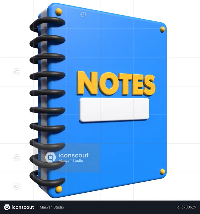 Caderno  3D Icon