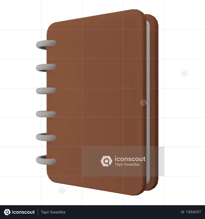 Caderno  3D Icon