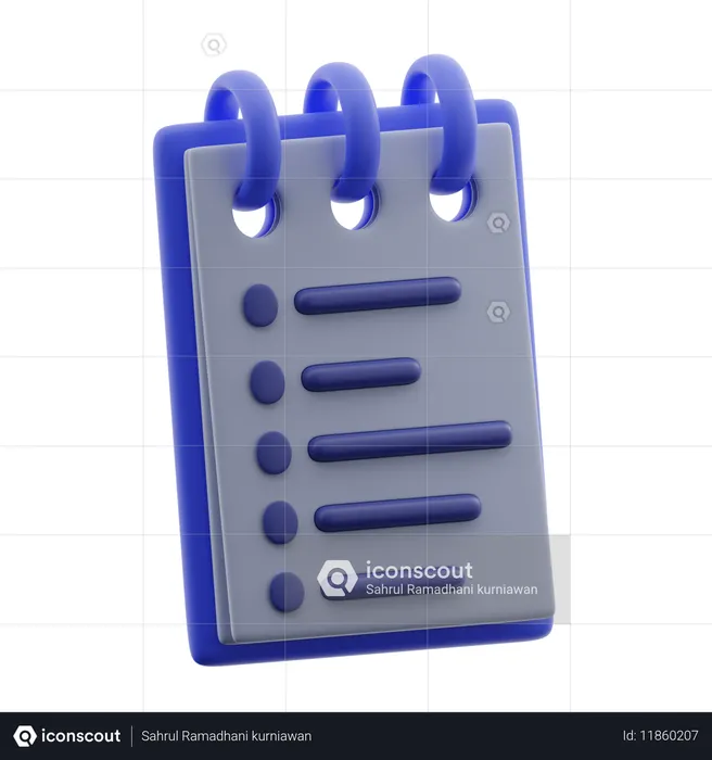 Cadernos  3D Icon