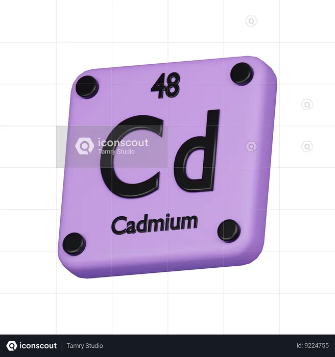 Cádmio  3D Icon