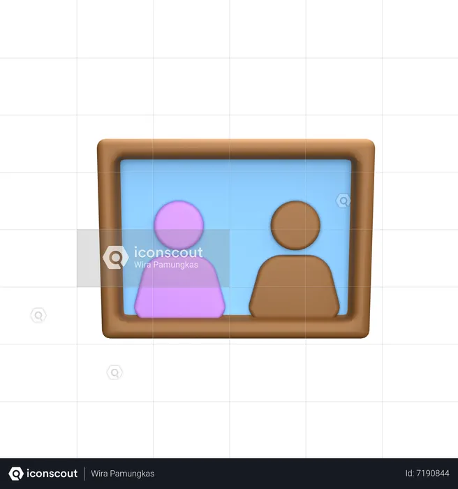 Cadre photo  3D Icon
