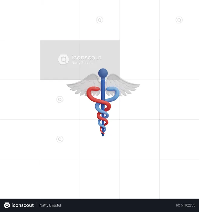 Caduceus  3D Icon