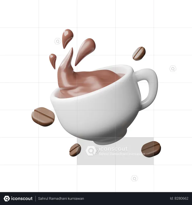 Café  3D Icon