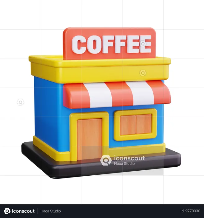 Café  3D Icon