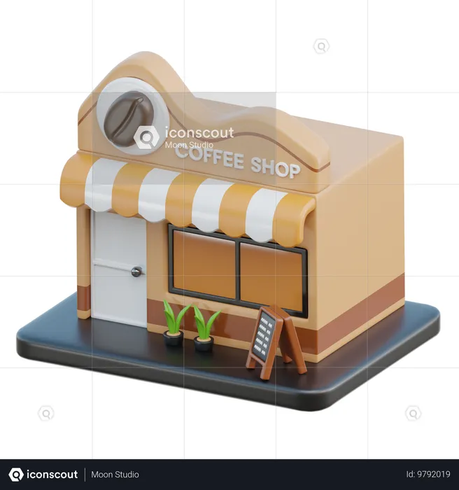 Café  3D Icon