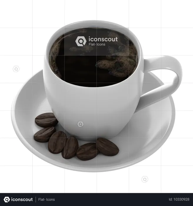 Café  3D Icon