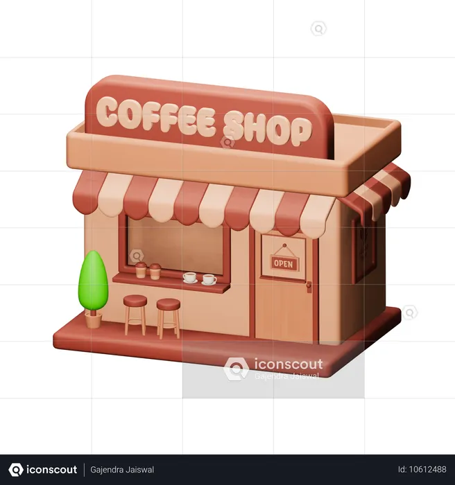 Café  3D Icon