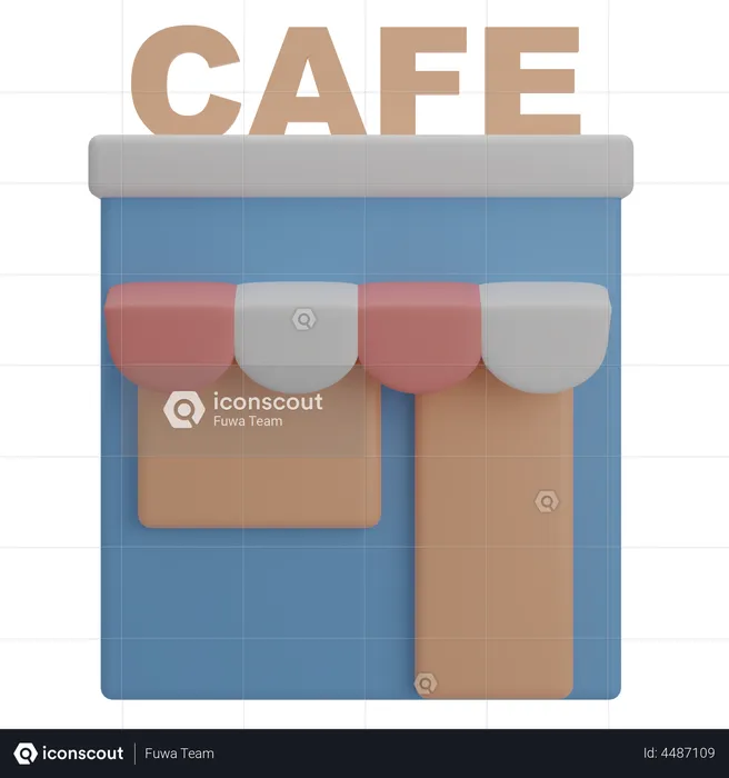 Cafe  3D Illustration