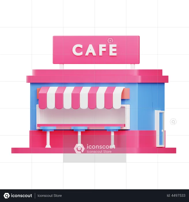 Cafe  3D Illustration