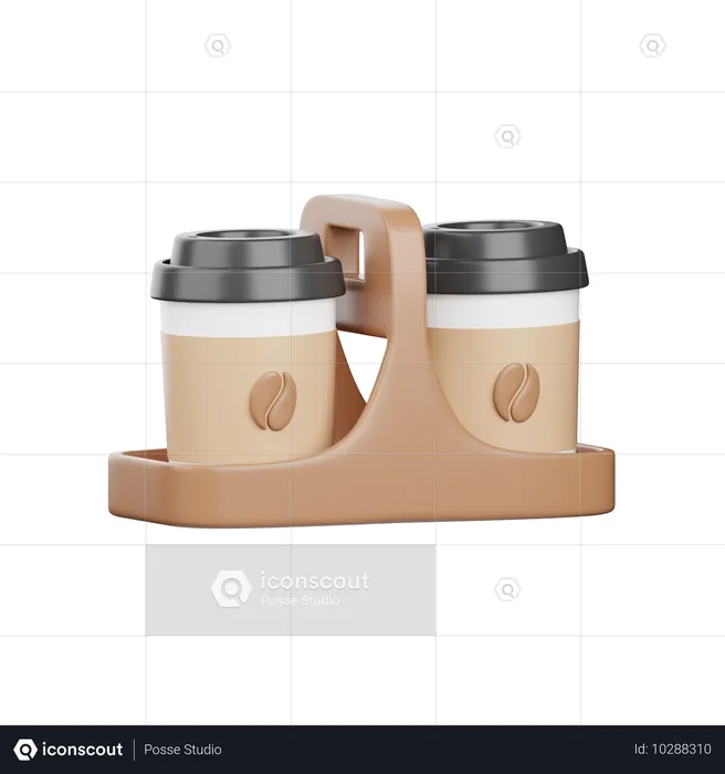 Café à emporter  3D Icon