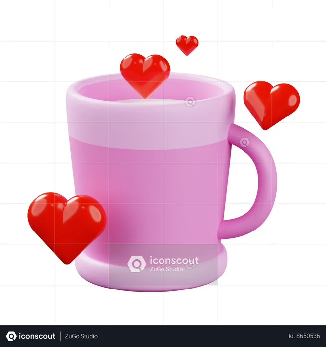 Amor de café  3D Icon