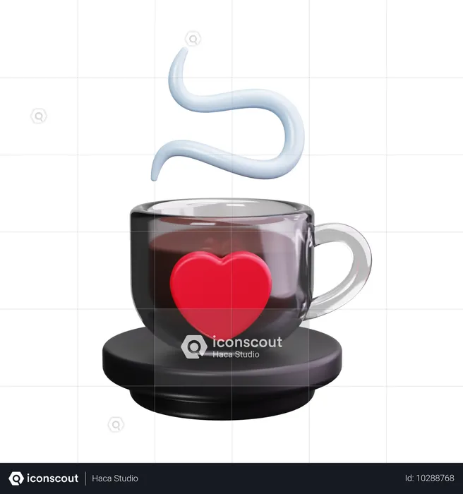 Amour du café  3D Icon