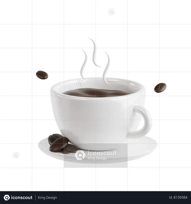 Café caliente  3D Icon