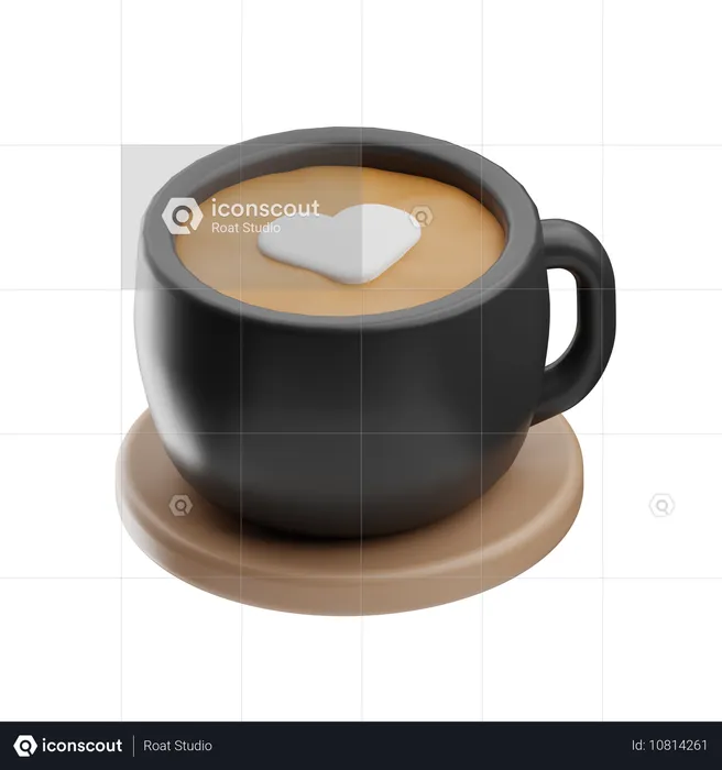 Café con leche  3D Icon